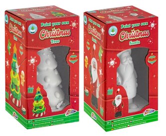 FIGURKA VYMALUJ SI SÁM SANTA/STROM 23CM, 2ASS