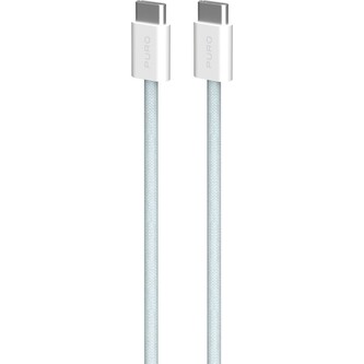 PURO Fabrik 2.0 USB-C/USB-C kabel (60W) 1,5 m, svetlě modrý