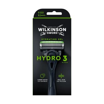 Wilkinson Hydro 3 Black Edition - holící strojek + 1 náhradní hlavice