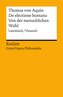 De electione humana / Von der menschlichen Wahl