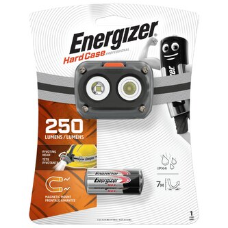Čelová svítilna Energizer Hard Case Pro Headlight LED 250lm 3x AAA