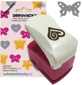 Obrysové děrovačky o velikost výseku 25 mm - motýl