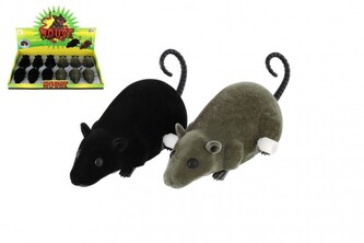 Myš/Myška na klíček fliška 12cm 2 barvy - 1 kus