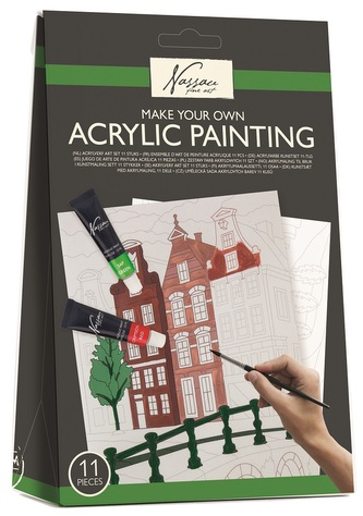 Umělecká sada akrylových barev - 11 ks architektura