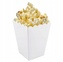 Krabičky na popcorn bílé - 6 ks
