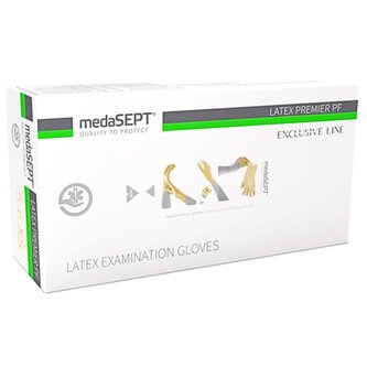 medaSEPT Rukavice úklidové jednorázové latexové nepudrované, M