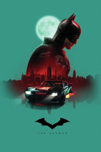 Umělecký tisk The Batman -  Live by night, 26.7 × 40 cm