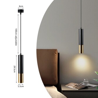 Immax PUNTO-ZG stropní závěsné bodové svítidlo černo - zlaté, GU10