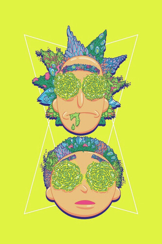 Umělecký tisk Rick and Morty - Hypnotized, 26.7 × 40 cm