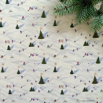 Be Nice vánoční balicí papír Zimní Radovánky 68 x 98 cm