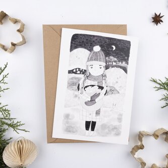 Be Nice vánoční přání - Hope, love and happiness black