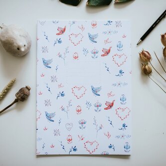 Be Nice Školní ekologický sešit -  A4 linkovaný, č. 424 Plameňáci