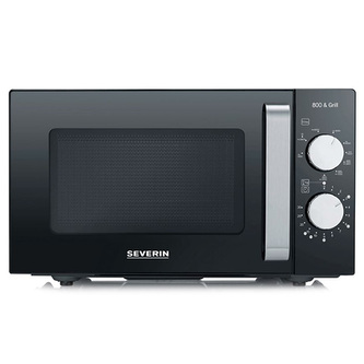 Mikrovlnná trouba Severin, MW 7762, keramické dno, 9 stupňů výkonu, gril,  20 l, 26 x 26 cm, 800 / 1 000 W