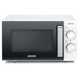 Mikrovlnná trouba Severin, MW 7766, keramické dno, gril, 9 úrovní výkonu, kapacita 20 L, 800/1000 W
