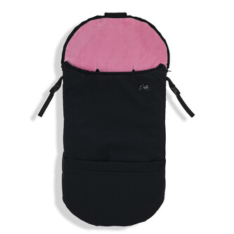 Zimní fusak Softshell Warm cocoon 4 v 1 Black / Cameo pink; Barva: černá / růžová; Velikost: 95 x 47 cm