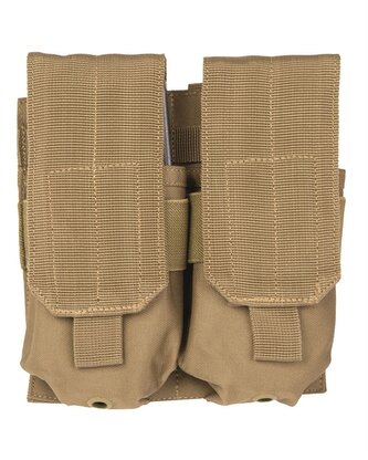 Pouzdro na zásobník Mil-Tec M4/M16 Double Molle - coyote