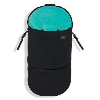 Zimní fusak Softshell Warm cocoon 4 v 1 Black / Mint; Barva: černá / zelená; Velikost: 95 x 47 cm