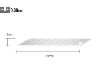 Náhradní čepele OLFA DKB-5, 9mm, 30°