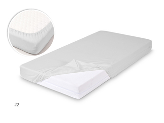 MATEX Prześcieradło BAMBOO z gumą 60x120 [TB0351_42] szare