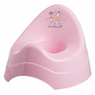 MALTEX Nocnik z pozytywką Zebra jasny róż