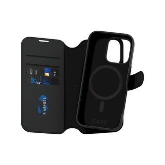 PanzerGlass® CARE pouzdro Apple iPhone 16 Pro MagSafe Wallet 2v1 černý