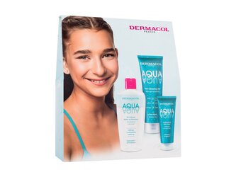 Dermacol Aqua pleťový krém Aqua Moisturizing Rich Cream 50 ml + mycí gel na obličej Aqua Face Cleansing Gel 150 ml + dvoufázový odličovač Aqua Oil-Infused Make-Up Remover 200 ml
