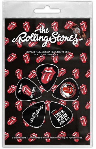 Kytarová trsátka The Rolling Stones: Tongue set 5 kusů