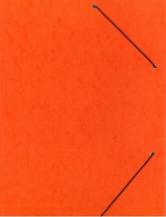 Mapa 253 prešpán s gumou,oranžová