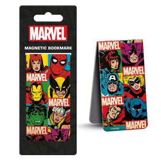 Magnetic Bookmark - Marvel Comics - Retro Grid