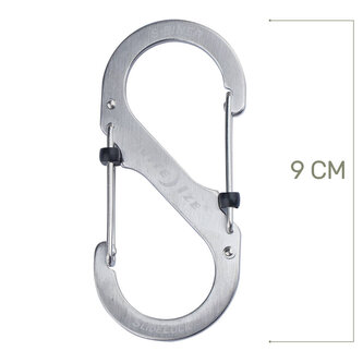 Nite Ize - S-Biner #4 SlideLock - Stalowy - LSB4-11-R3
