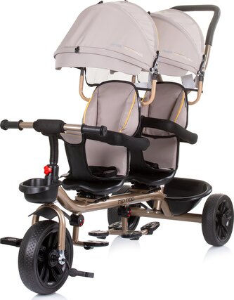 CHIPOLINO Tříkolka pro dvojčata Hip Hop Sand