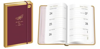Kalendarz 2025 książkowy A6/96K Met.Satin