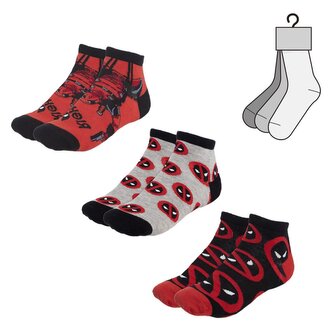 Skarpety 3 wzory Deadpool rozmiar 36-40