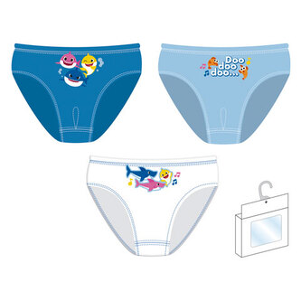 Majtki chłopięce 3 sztuki Baby Shark