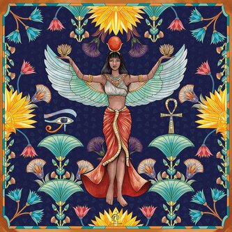 GRAFIKA Čtvercové puzzle Egyptská bohyně Isis 1000 dílků