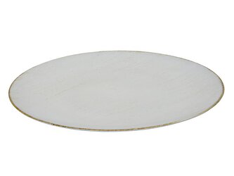 PODLOŽKA POD TALÍŘ PRŮM. 33CM, ANTICKÁ BÍLÁ