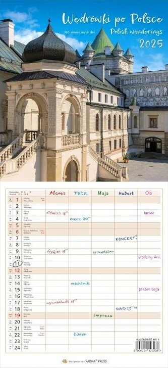 Kalendarz 2025 Wędrówki po Polsce