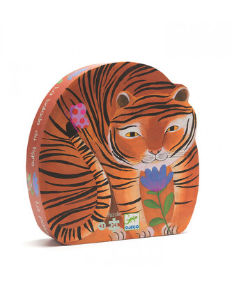 DJECO Puzzle Tygr na procházce - 24 dílků