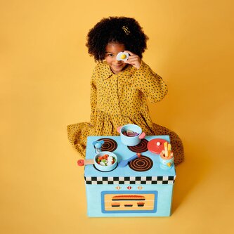 DJECO Box na hračky a sedátko Kuchyňka