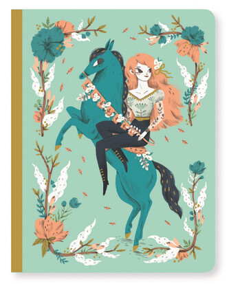 DJECO Krásný designový zápisník  Lucille a koník