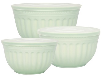 Sada tří plastových misek Alice Pale Green