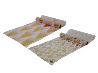 BĚHOUN NA STŮL ZLATÝ DESIGN 275X28CM 2AS, PLYESTER