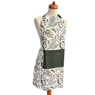 HOME ELEMENTS Kuchyňská zástěra 60*80 cm, Červené jmelí