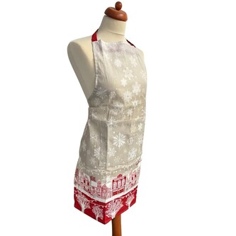 HOME ELEMENTS Kuchyňská zástěra 60*80 cm, Červené Vánoce