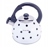 Konvice čajník nerez/lak 2L  PUNTIK indukce, bílá