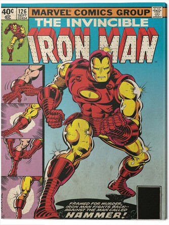 Obraz na plátně Iron Man - Hammer, 2 cm - 30×40 cm