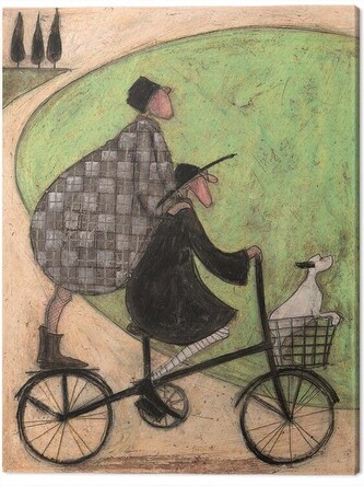 Obraz na plátně Sam Toft - Double Decker Bike, 2 cm - 30×40 cm
