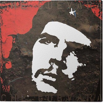 Obraz na plátně Che Guevara - Wall, 2 cm - 40×40 cm