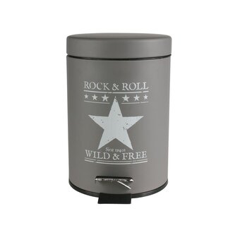 Koupelnový plechový set ELVIS šedá Mybesthome