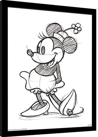 Obraz na zeď - Minnie Mouse - Sketched Single, 30 × 40 cm
